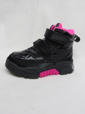 Botki dziewczęce ocieplane (26-31) H300 BLACK/PEACH