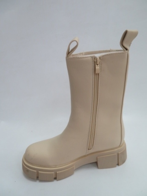 Kozaki damskie jesienne na płaskim (36-41) QT16 BEIGE