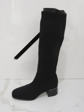 Kozaki damskie na obcasie (36-41) RXJ200 BLACK