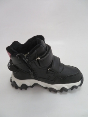 Botki dziewczęce ocieplane (26-31) H267 BLACK/PINK