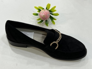 Mokasyny damskie na płaskim (36-41) 28880 BLACK