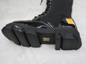 Kozaki damskie na płaskim (36-41) DX68-1A BLACK