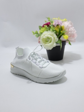 Buty sportowe damskie na płaskim (36-41) FTA-217 WHITE
