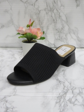Klapki damskie na obcasie (36-41) C-031 BLACK