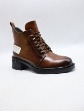 Botki damskie ocieplane na obcasie (36-41) YCC-152 CAMEL