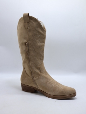 Kozaki damskie na płaskim (36-41) BM58 KHAKI