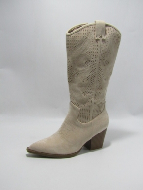 Kozaki damskie na obcasie (36-41) S1767 BEIGE