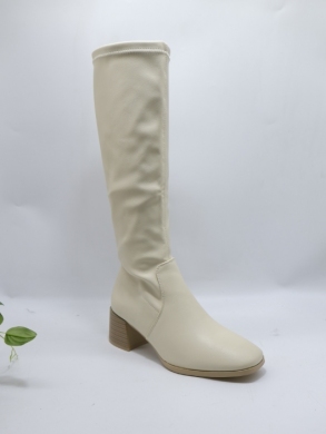 Kozaki damskie na obcasie (36-41) HQ310 BEIGE