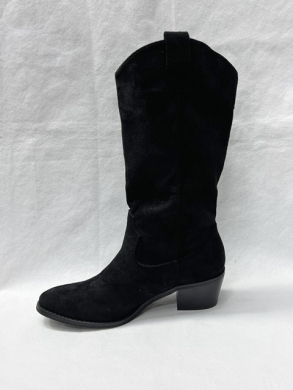 Kozaki damskie ocieplane na obcasie (36-41) Y-073 BLACK
