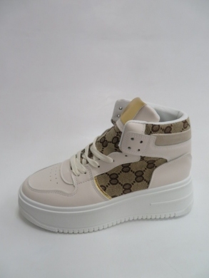 Sneakersy damskie wysokie (36-41) 8788-SP BEIGE