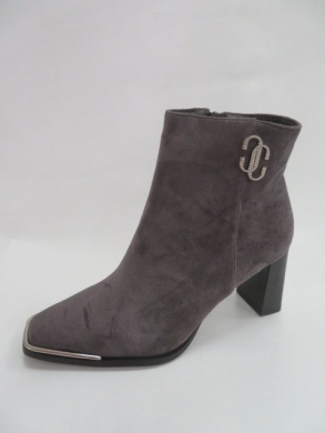 Botki damskie jesienne na obcasie (36-41) NS210 GREY