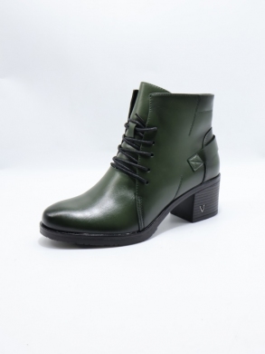 Botki damskie ocieplane na obcasie (36-41) YCC-69 GREEN
