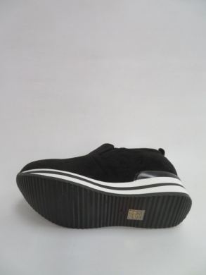 Buty sportowe damskie na koturnie (36-41) 6067 BLACK