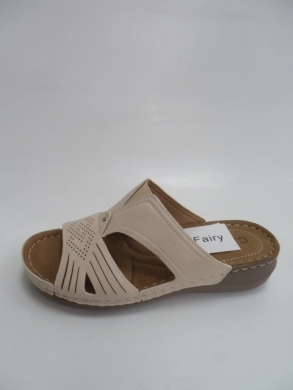 Klapki damskie na płaskim (36-41) 6759-5 BEIGE