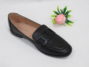 Mokasyny damskie na płaskim (36-41) 888-266 BLACK