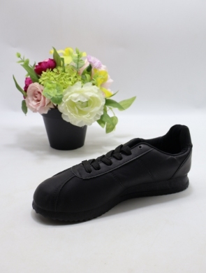 Buty sportowe damskie na płaskim (36-41) D06-2 BLACK