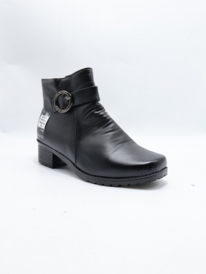 Botki damskie ocieplane na obcasie (36-41) 2601 BLACK