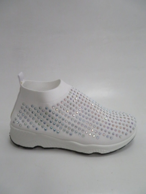 Buty sportowe damskie na koturnie (36-41) LG27 WHITE