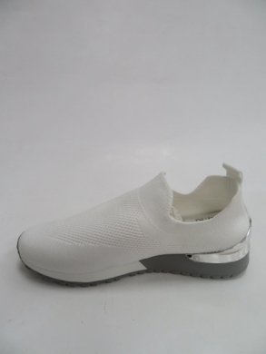 Sportowe Damskie na koturnie (36-41) BK81 WHITE