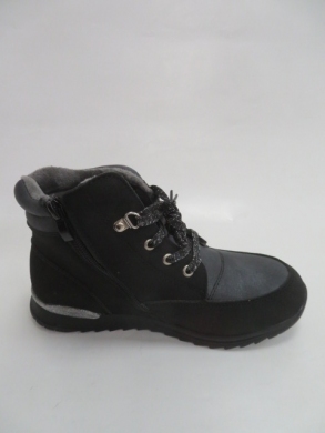 Botki chłopięce ocieplane (32-37) F828 BLACK