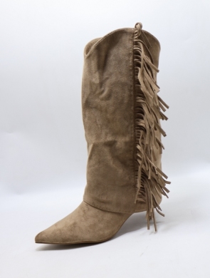 Kozaki damskie na szpilce (36-41) 1133 KHAKI