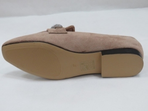 Mokasyny damskie na płaskim (36-41) 100-261 KHAKI