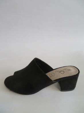 Klapki damskie na obcasie (36-41) LE-351 BLACK