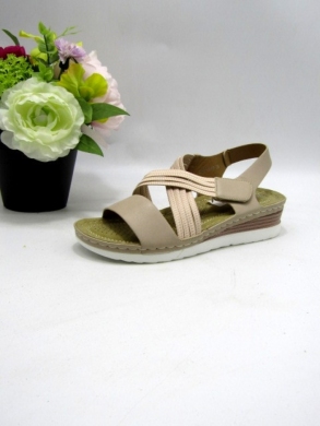 Sandały damskie na koturnie (36-41) N22-1059 BEIGE