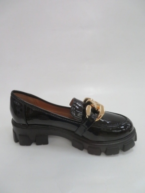 Mokasyny damskie na koturnie (36-41) 6861 BLACK