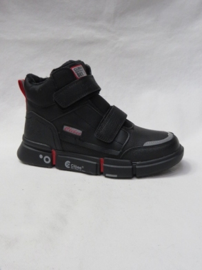 Botki chłopięce ocieplane (32-37) H307 BLACK/RED