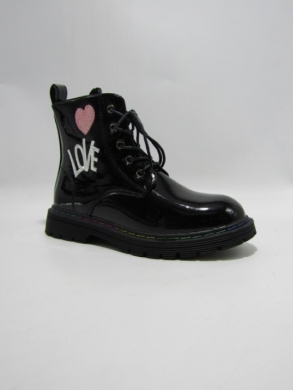 Botki dziewczęce ocieplane (31-36) A-8906 BLACK