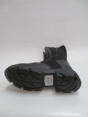 Kozaki damskie jesienne na płaskim (36-41) WH029 BLACK