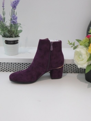 Botki damskie na obcasie (36-41) 2774 PURPLE