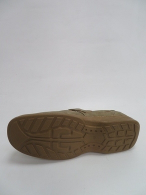 Półbuty męskie -skórzane (40-46) 3847-6 KHAKI