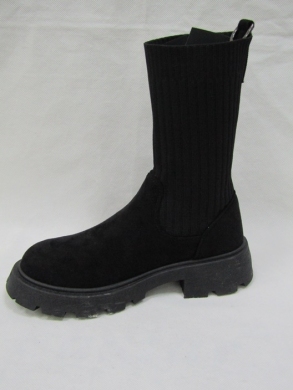 Kozaki damskie na płaskim (36-41) VL180 BLACK