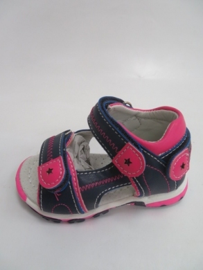 Sandały dziewczęce (19-24) F666 NAVY/PINK