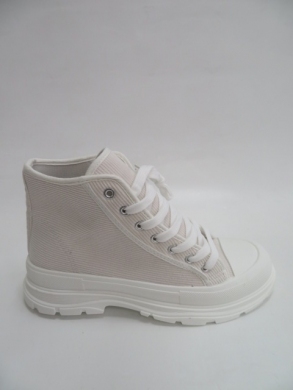 Trampki Damskie na koturnie (36-41) PC10 WHITE