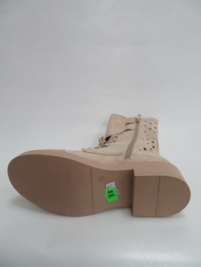 Kozaki damskie jesienne na płaskim (36-41) RQ429 KHAKI