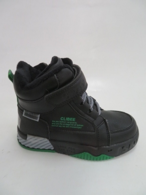 Botki chłopięce ocieplane (26-31) H266 BLACK/GREEN