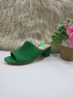Klapki damskie na obcasie (36-41) CIC-79 GREEN