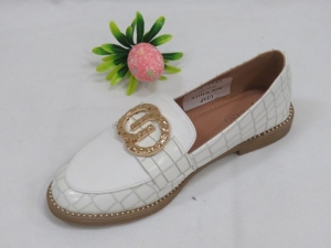 Mokasyny damskie na płaskim (36-41) 8036 WHITE