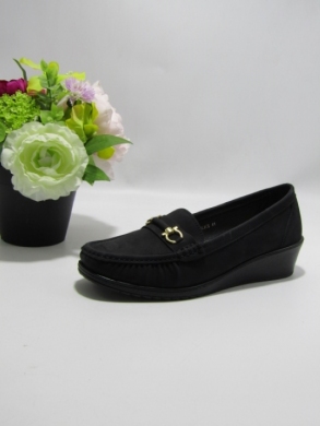 Mokasyny damskie na koturnie (36-41) QQ-10 BLACK