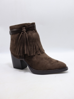 Botki damskie na obcasie (36-41) 68344 BROWN
