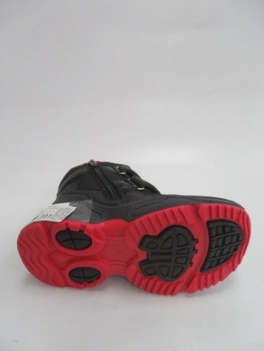 Botki chłopięce ocieplane (26-31) H273 BLACK/RED