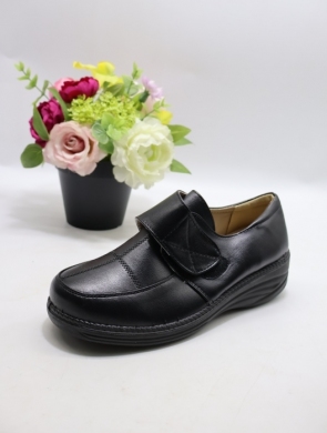 Półbuty damskie na koturnie (37-42) 2307 BLACK
