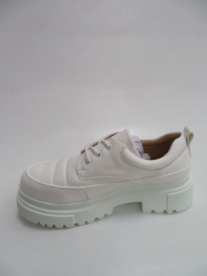 Półbuty damskie na płaskim (36-41) C21-8681 WHITE