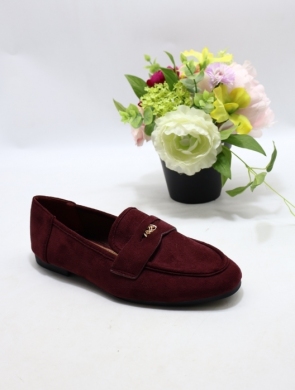 Mokasyny damskie na płaskim (36-41) 9711 RED
