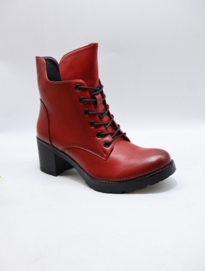 Botki damskie ocieplane na obcasie (36-41) YCC-128 RED