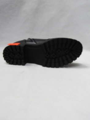Botki damskie ocieplane na płaskim (36-41) H2070B BLACK