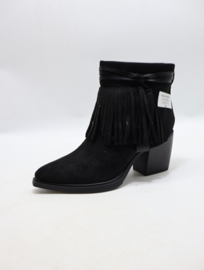 Botki damskie na obcasie (36-41) 68344 BLACK